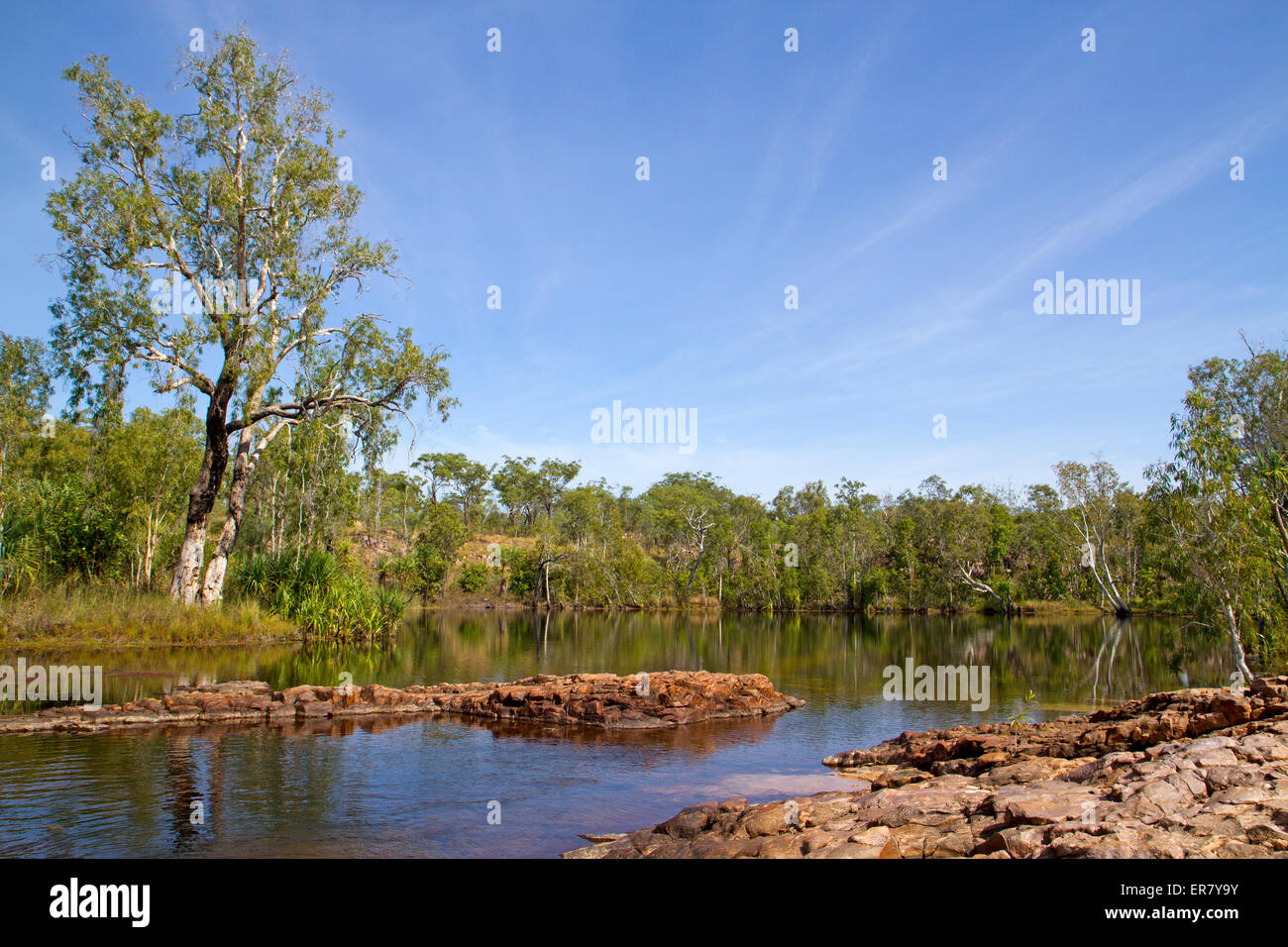 Sandy Camp Pool, one of the camp sites along the Jatbula Trail Stock Photo