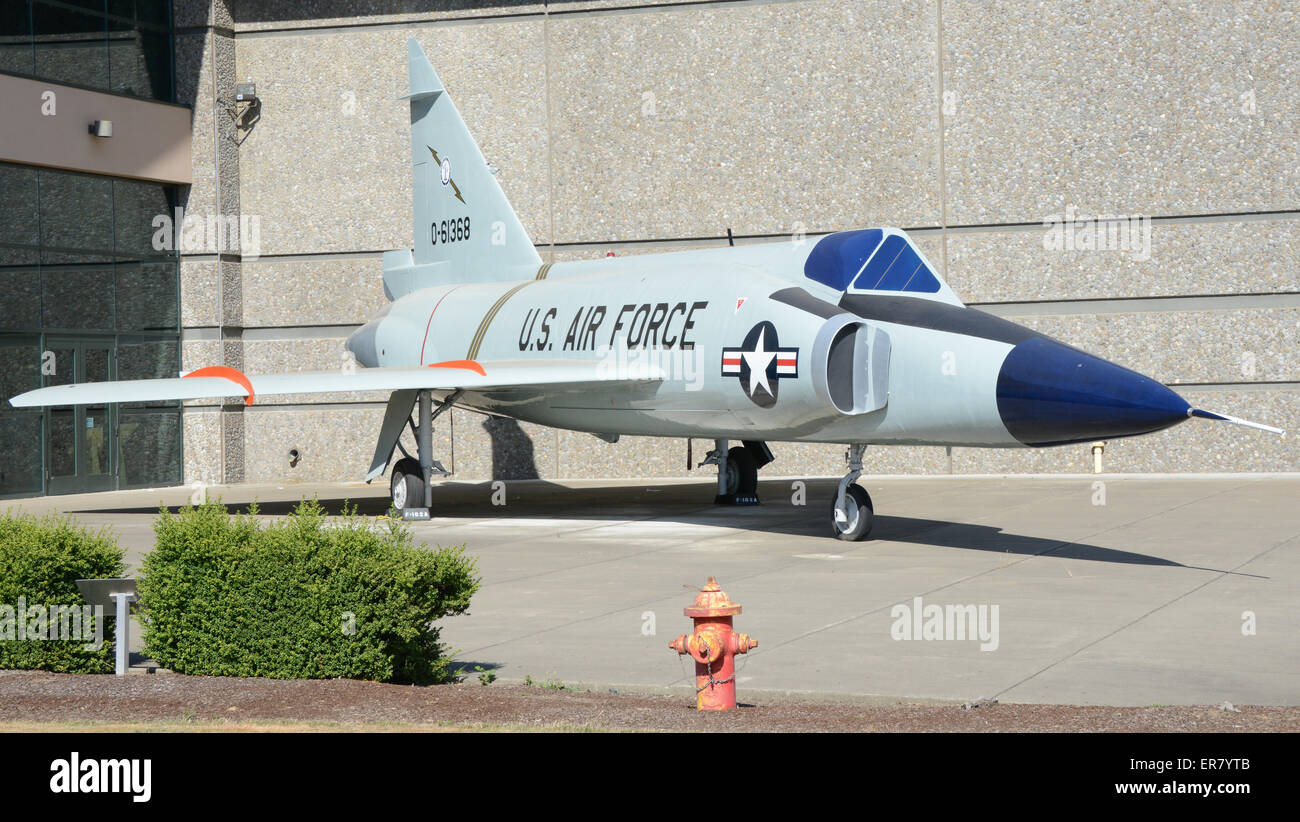 Fighter Jet, Evergreen Aviation & Space Museum, McMinnville, Oregon, USA Stock Photo