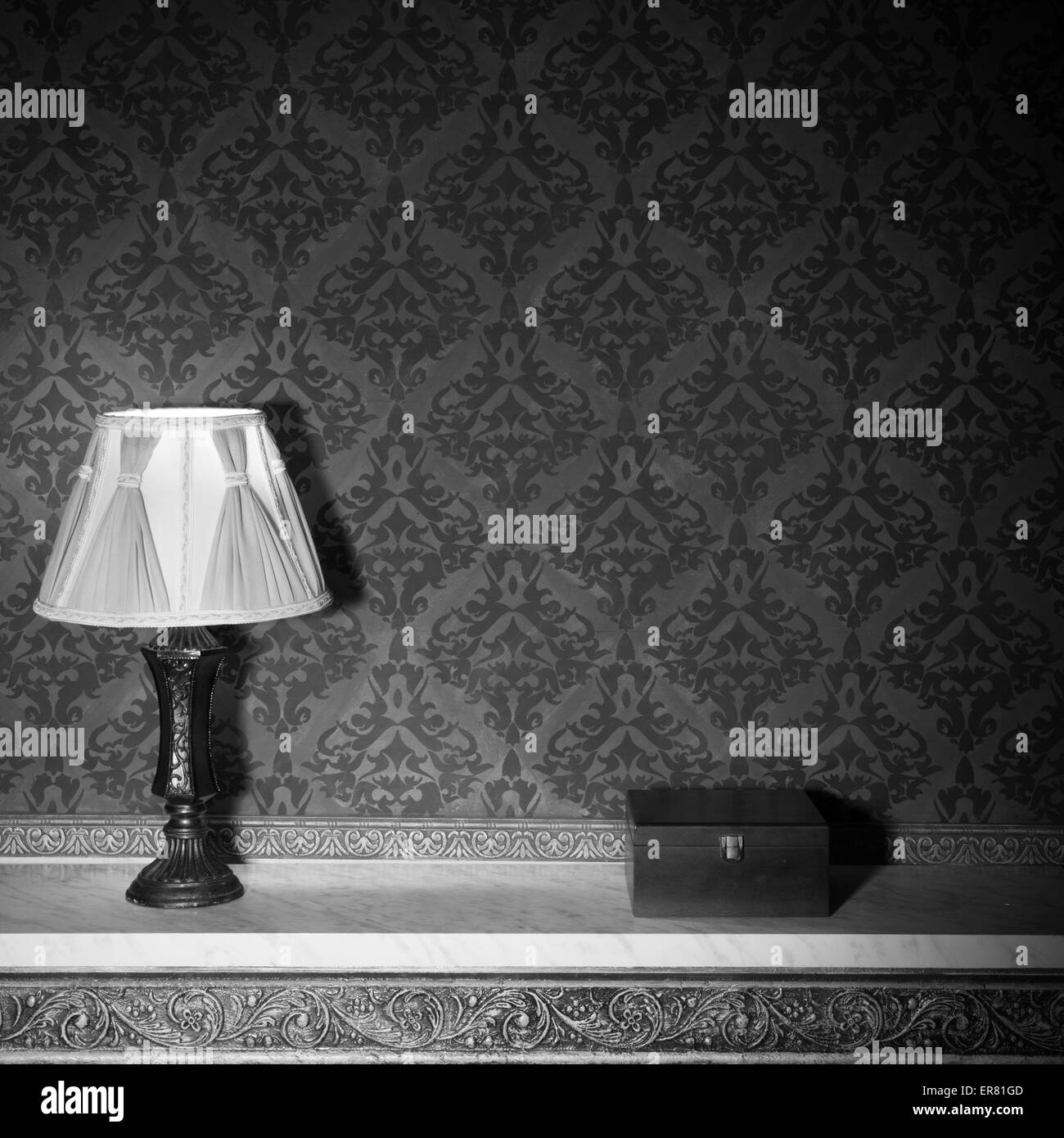 Vintage room interior toned image studio shooting Stock Photo Alamy