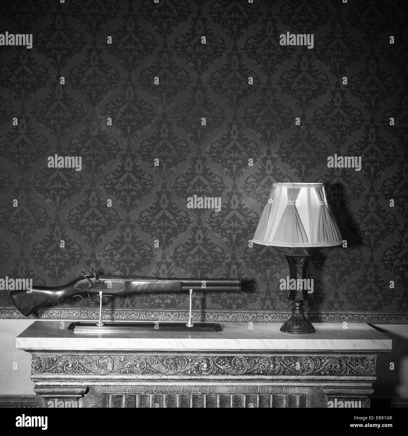 Vintage room interior toned image studio shooting Stock Photo Alamy