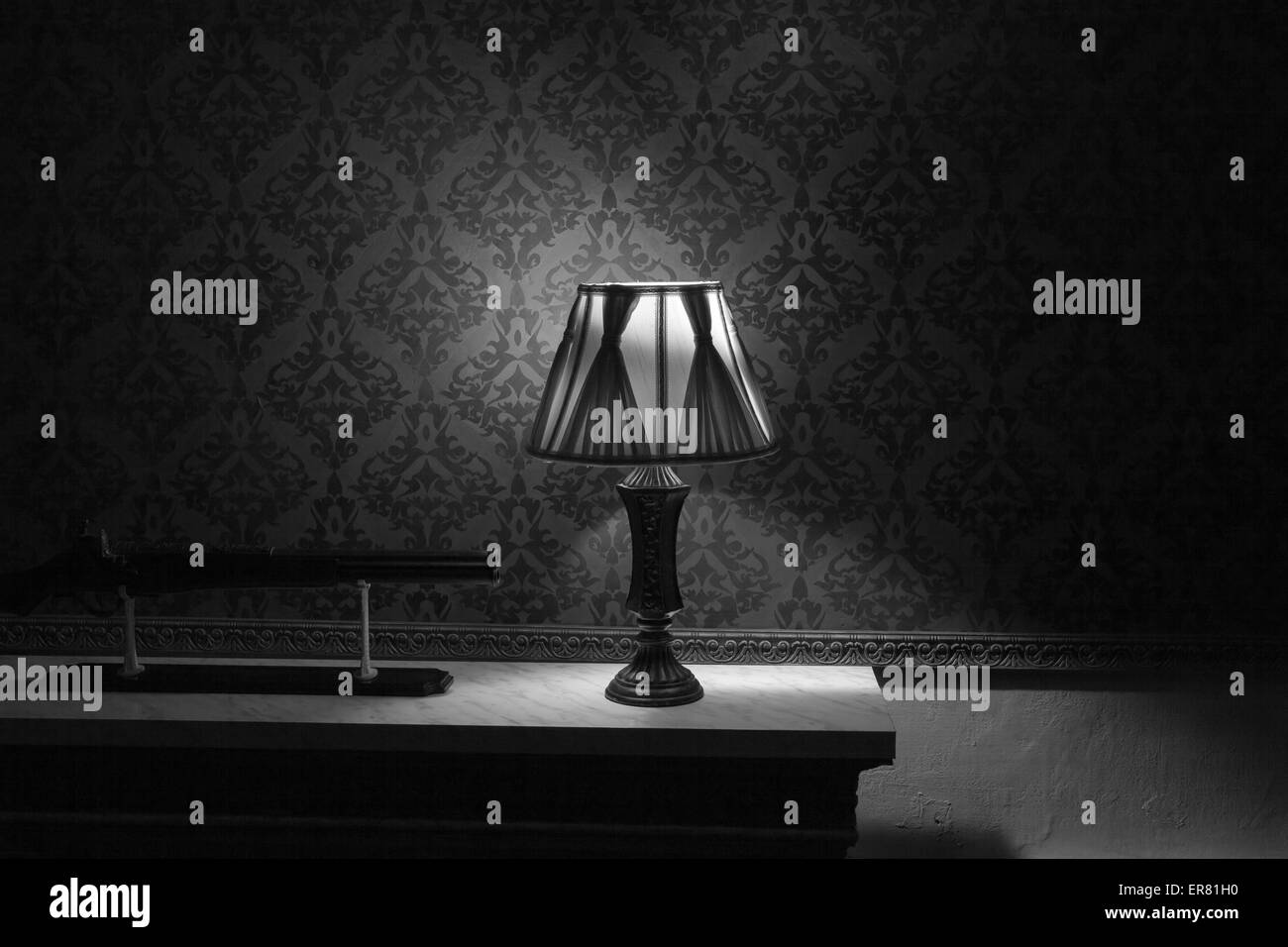 Vintage room interior toned image studio shooting Stock Photo Alamy