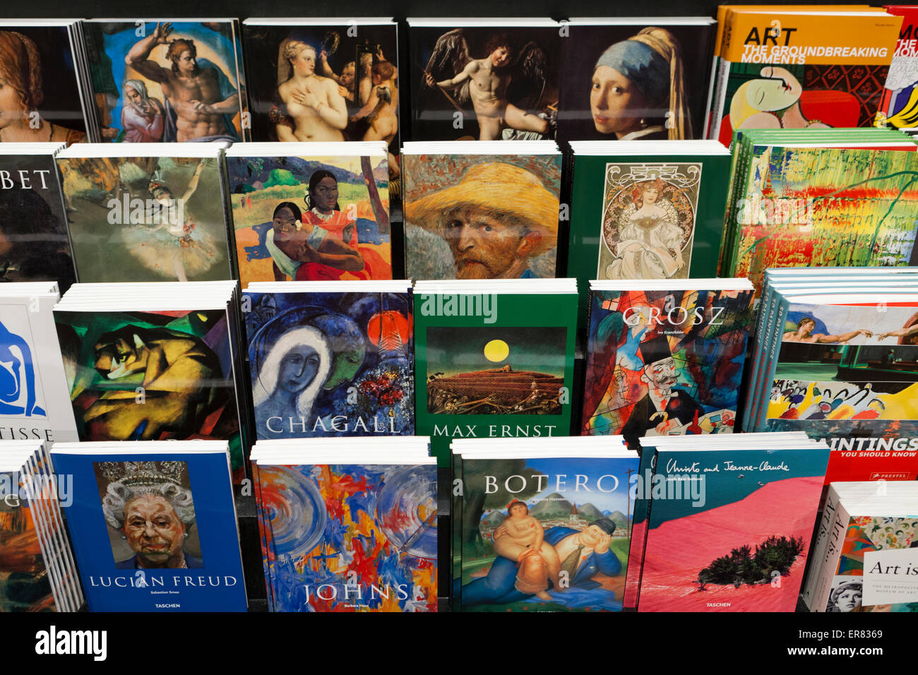 Art books at bookstore - USA Stock Photo