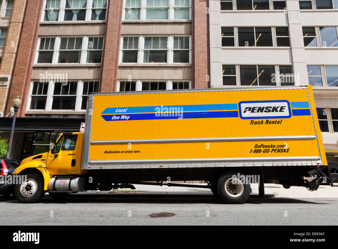 Penske rental truck - USA Stock Photo
