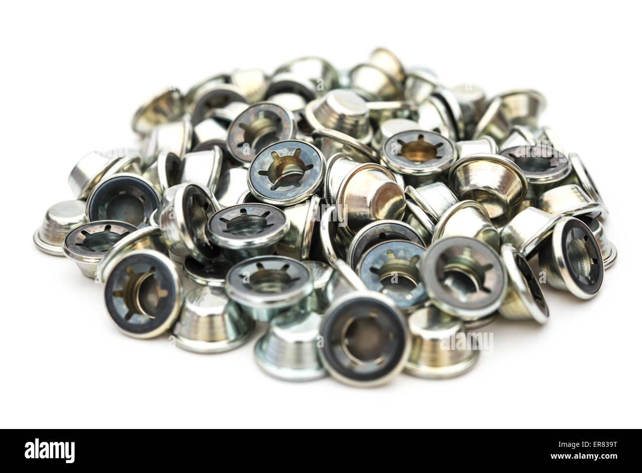 group of star locks with caps on white background Stock Photo Alamy