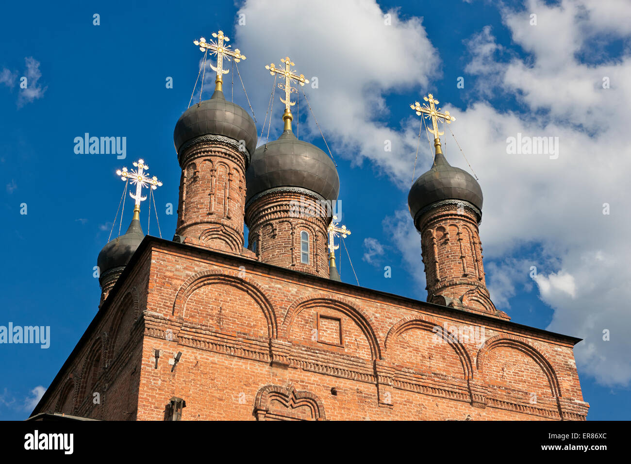 The Assumption Cathedral. Krutitskoe Podvorie, Moscow, Russia. Stock Photo