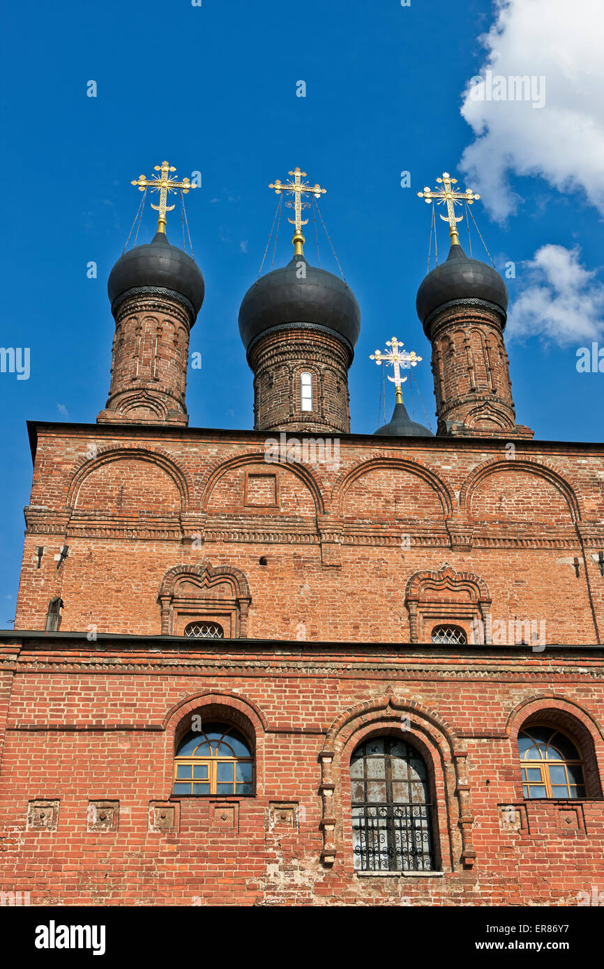 The Assumption Cathedral. Krutitskoe Podvorie, Moscow, Russia. Stock Photo