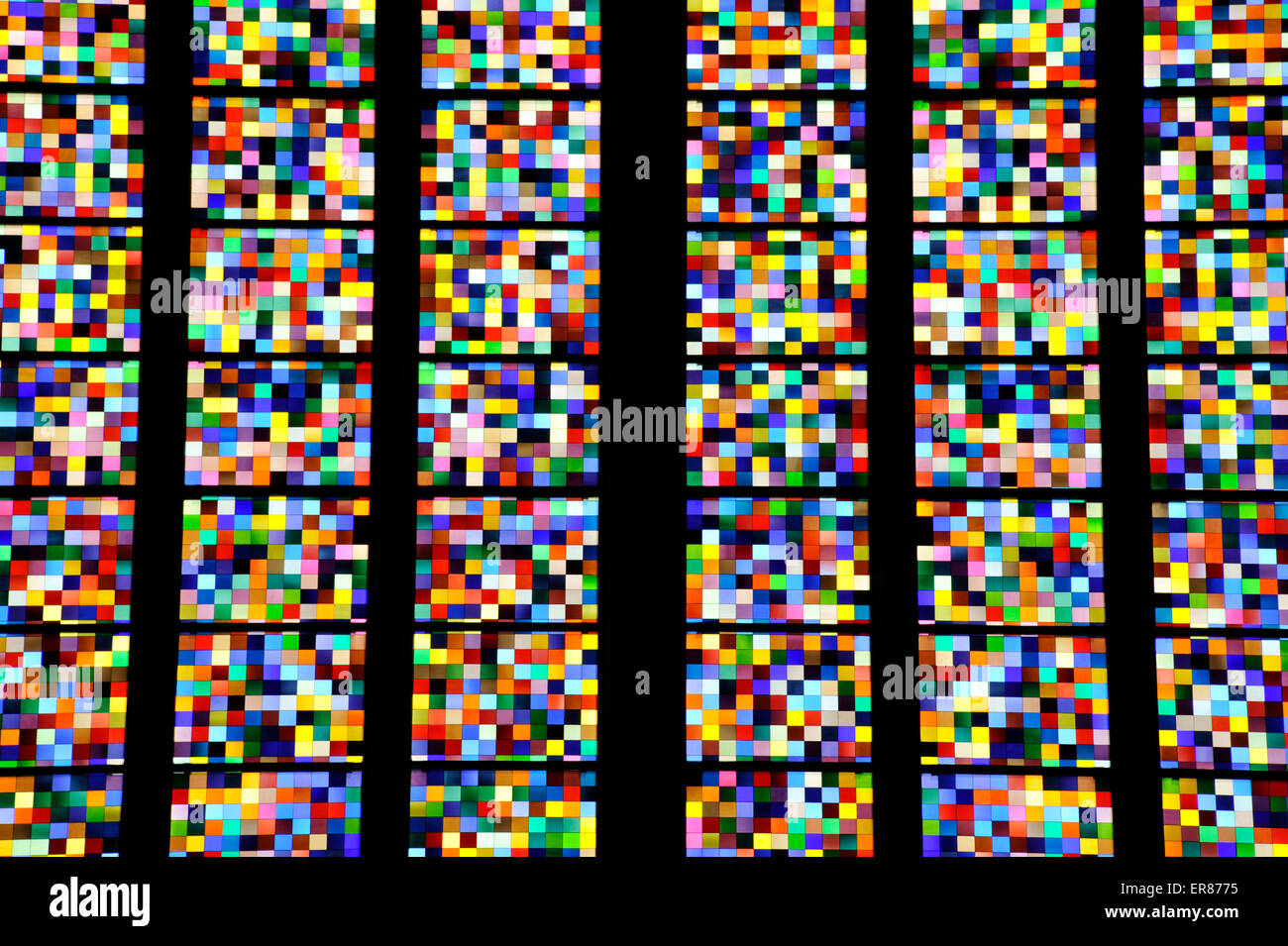 Cologne,Koln,Kolner Dom,Cologne cathedral,Stained glass window by Gerhard Richter,North Rhine