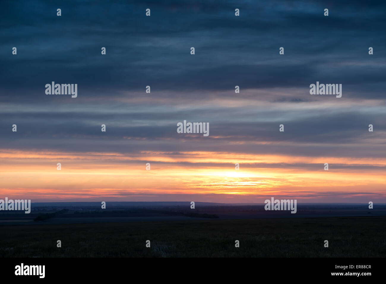dramatic sunset photo with dark clouds Stock Photo - Alamy