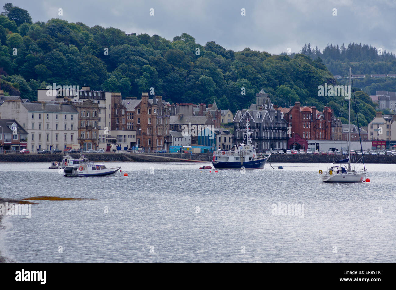 Oban harbour and waterfront, Oban, Argyll and Bute, Scotland Stock