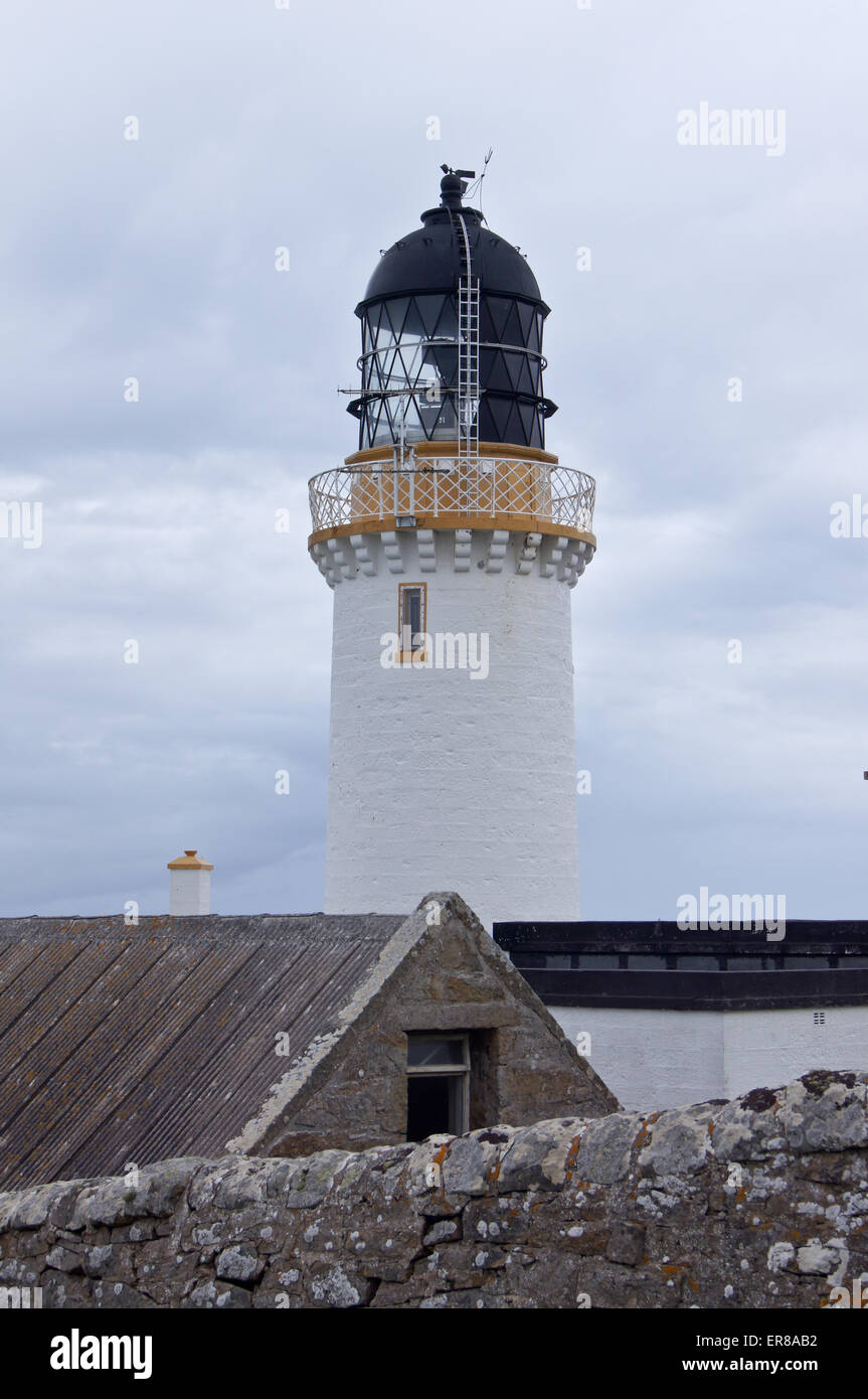 Dunnet Head lighthouse, most northerly point on the UK mainland, Caithness, Scotland Stock Photo