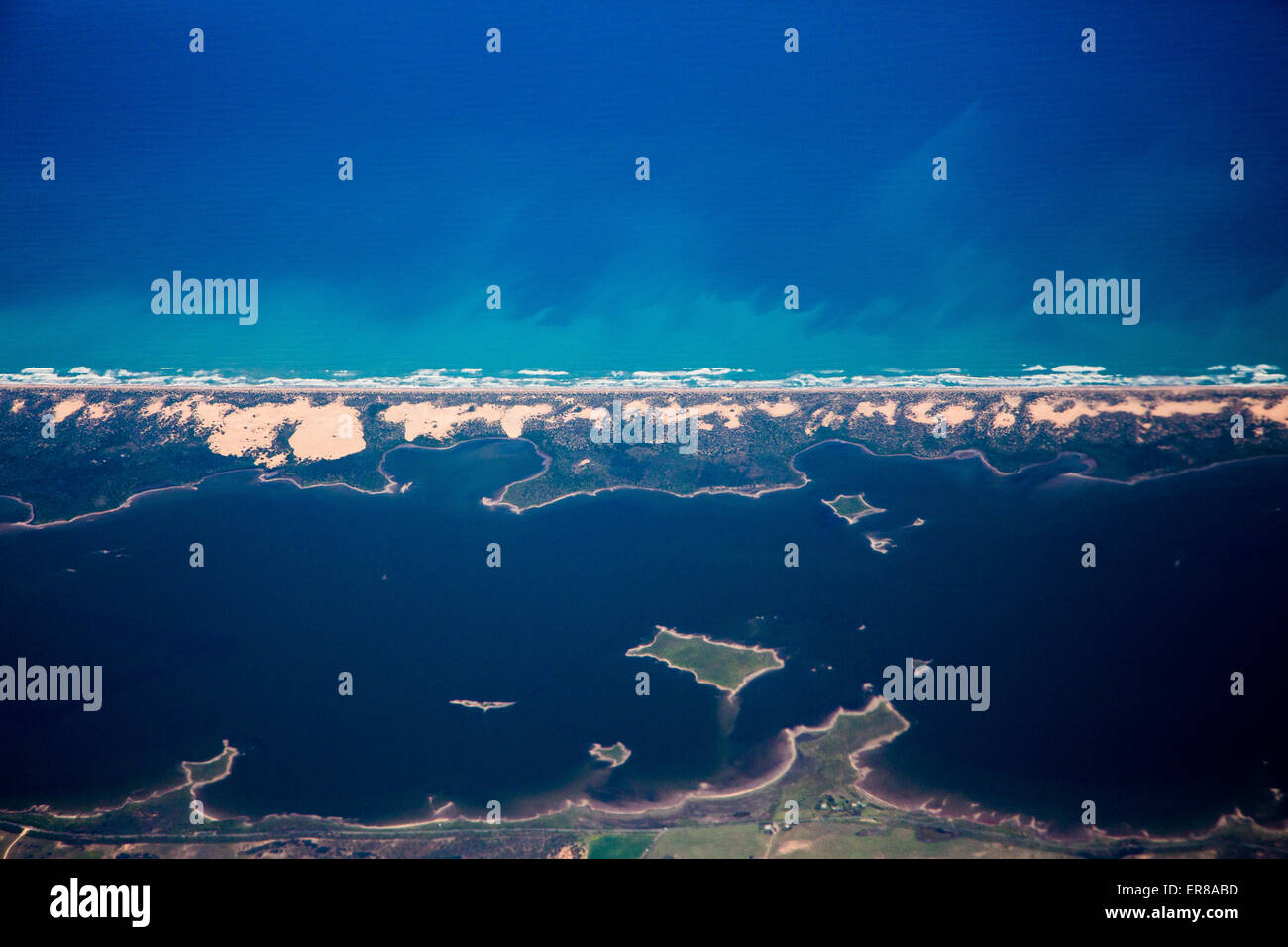 Aerial view of sea Stock Photo