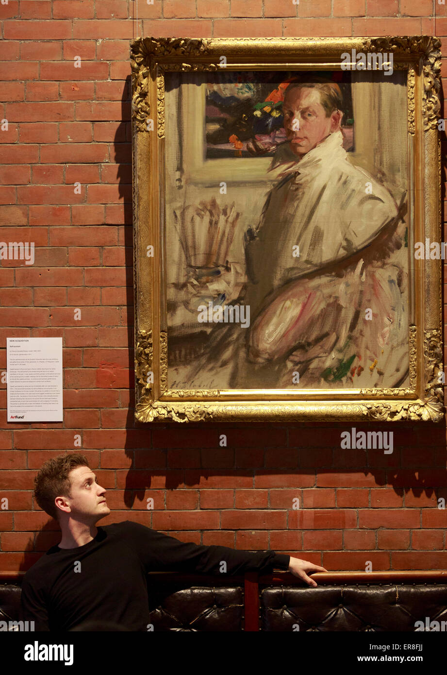 Edinburgh. UK. 29 May. Stunning SelfPortrait by renowned colourist F C