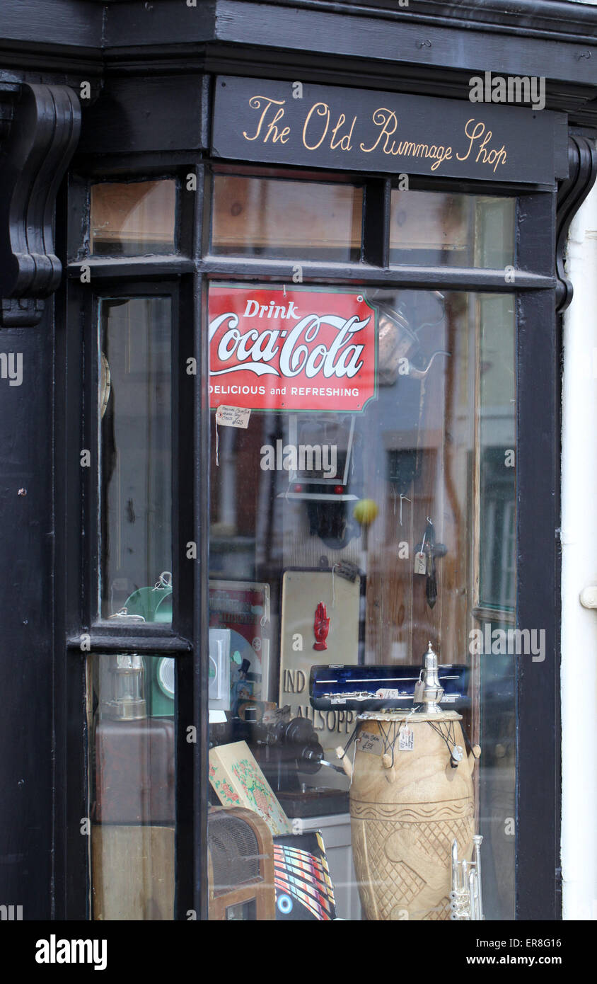 Junk Shop in the Derbyshire town of Wirksworth Stock Photo Alamy