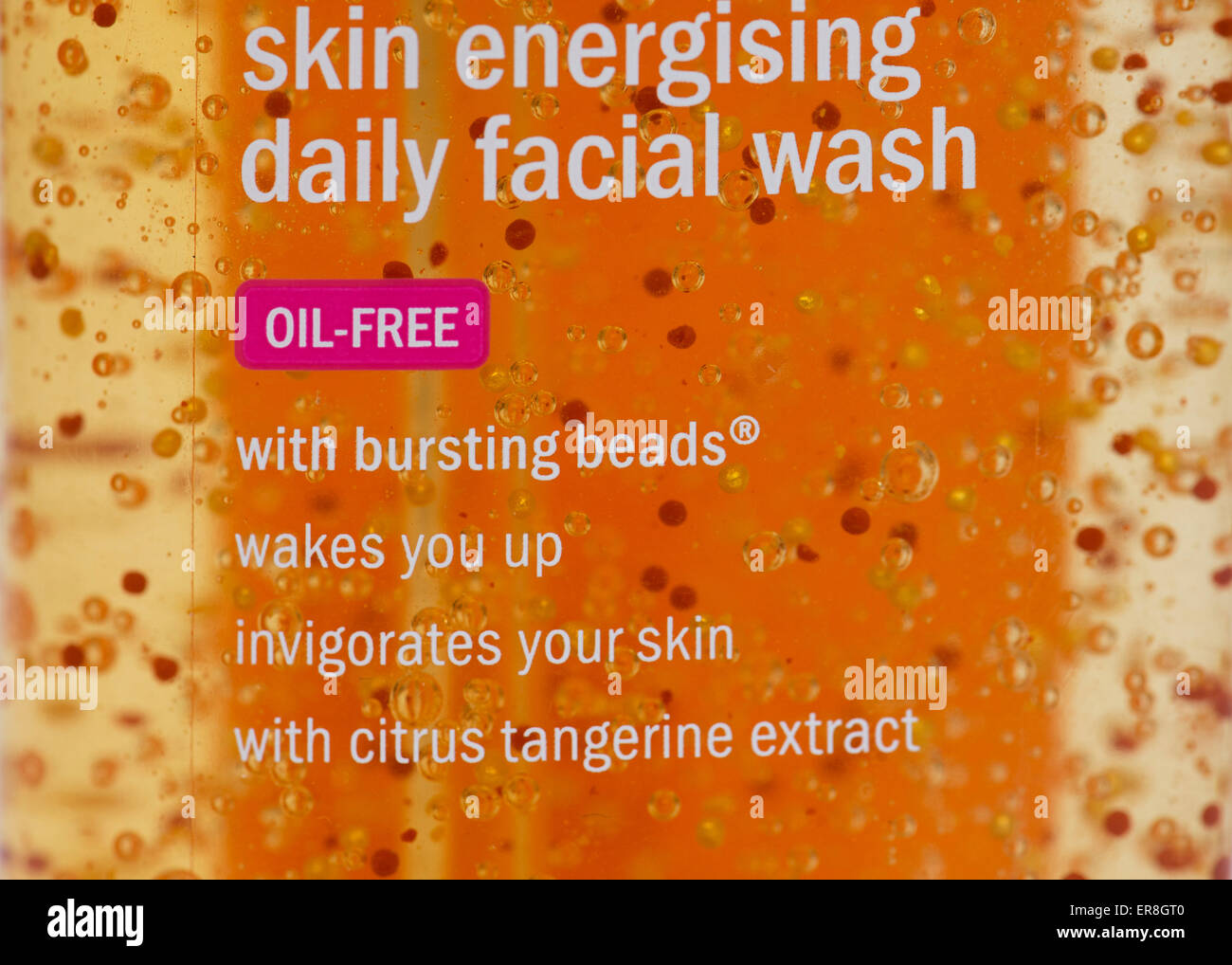 Plastic microbeads in a facial scrub product Stock Photo Alamy