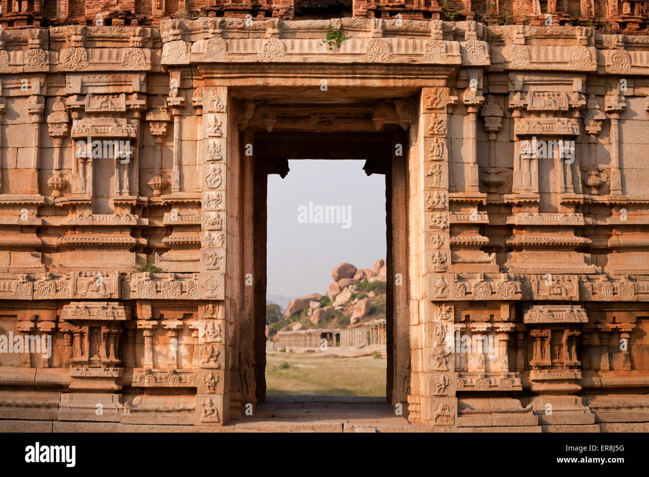Achyuta Rayas Temple in Hampi, Karnataka, India, Asia Stock Photo