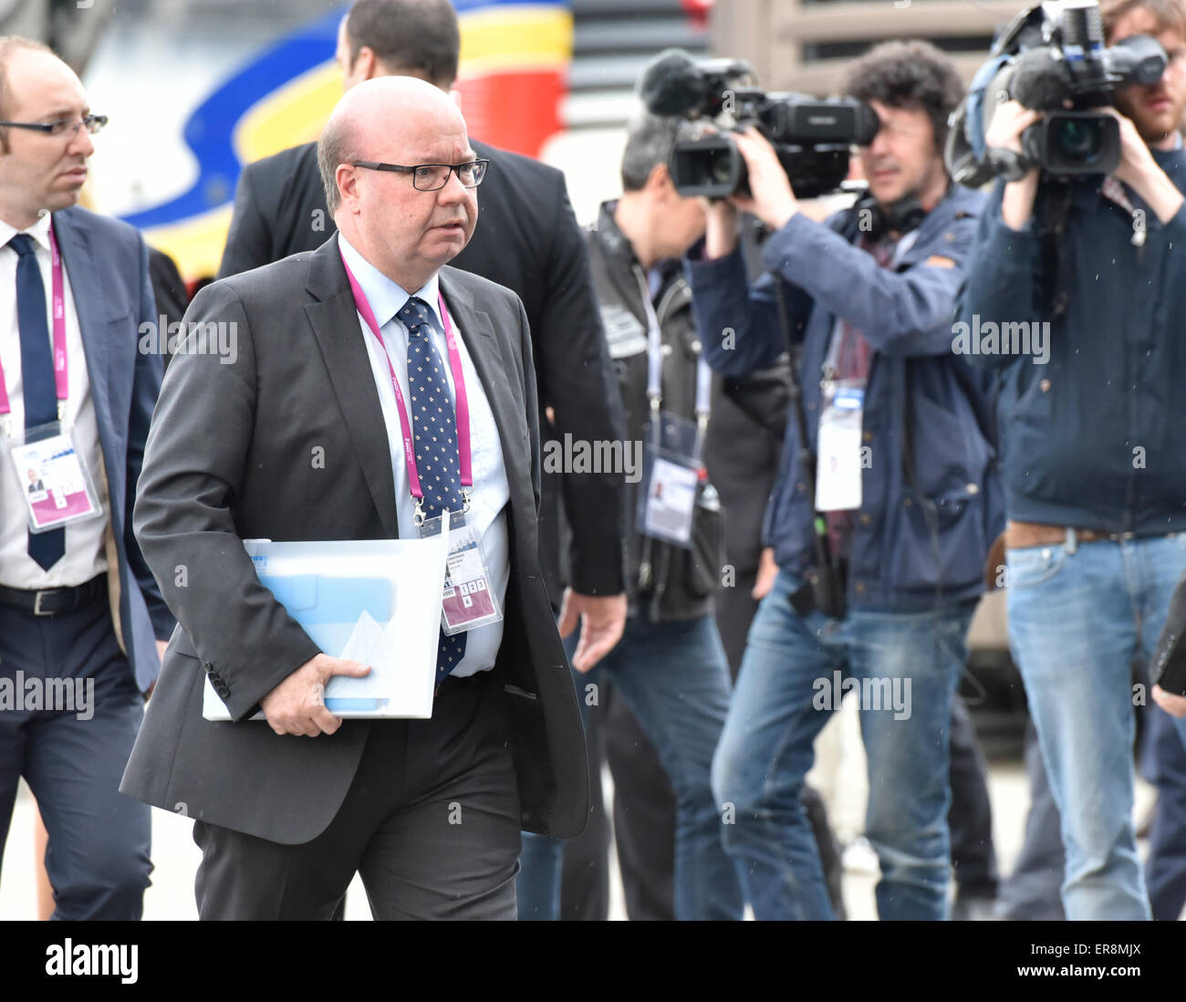 Zurich, Switzerland. 29th May, 2015. FIFA delegate Jesper CHRISTENSEN (Denmark) arrives at Zurich Hallenstadion for the 2015 FIFA congress. Credit:  thamerpic/Alamy Live News Stock Photo