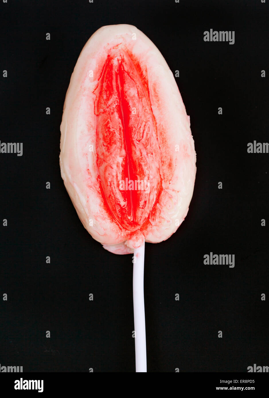 Vagina lollypop as sold as novelty in Blackpool England Stock Photo - Alamy