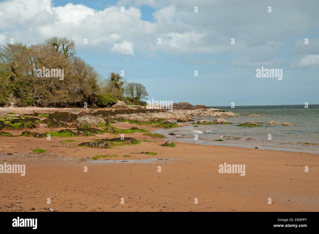 Beach After Rian Rosemarkie Beach after rain storm Stock Photo - Alamy