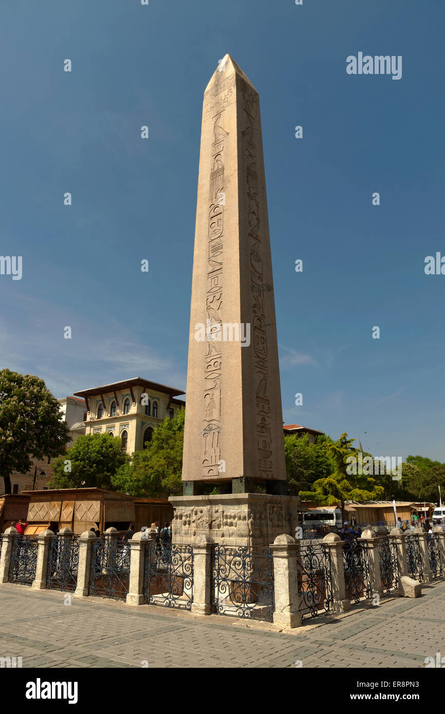 The Obelisk of Theodosius, the Ancient Egyptian obelisk of Pharaoh Thutmose III in the