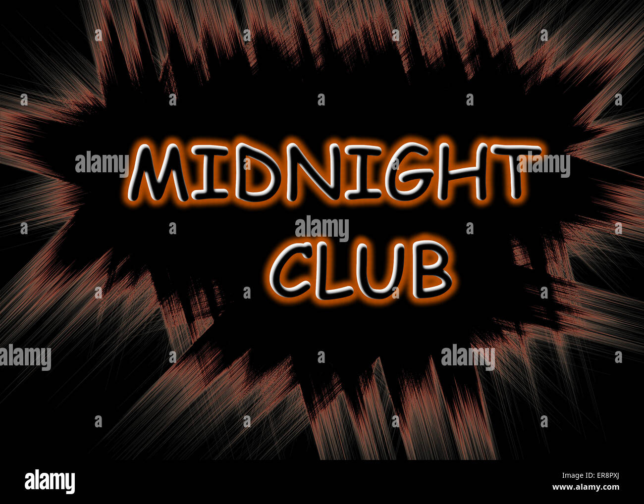 Background illustration for Midnight Club Stock Photo - Alamy