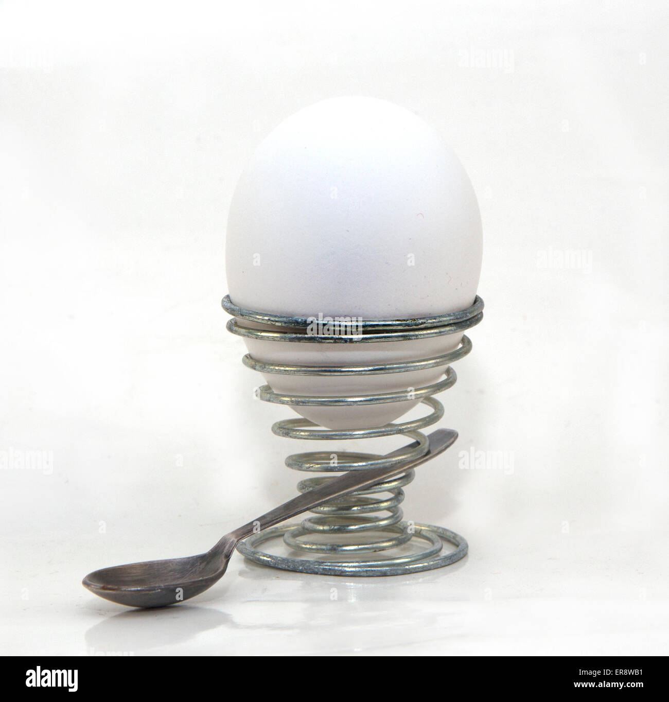 Single Soft Boiled Egg in Holder Stock Photo Alamy