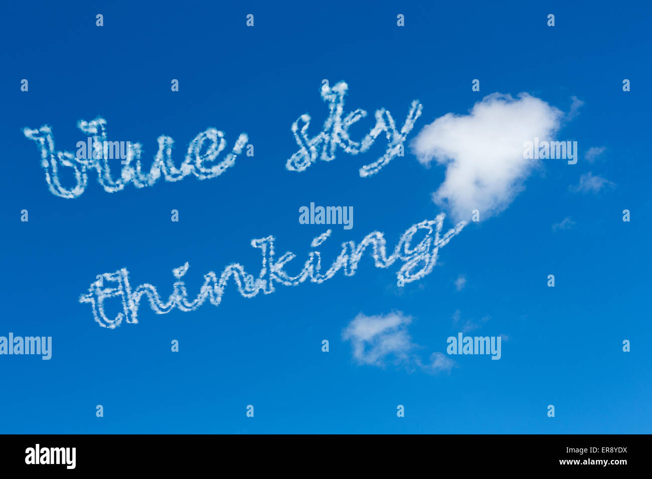 Blue Sky Thinking Concept Stock Photo Alamy