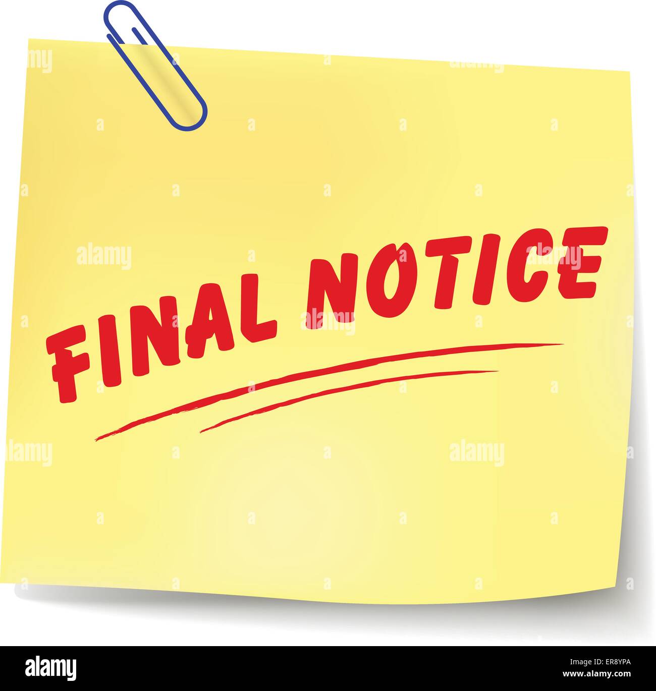 Final warning Stock Vector Images Alamy