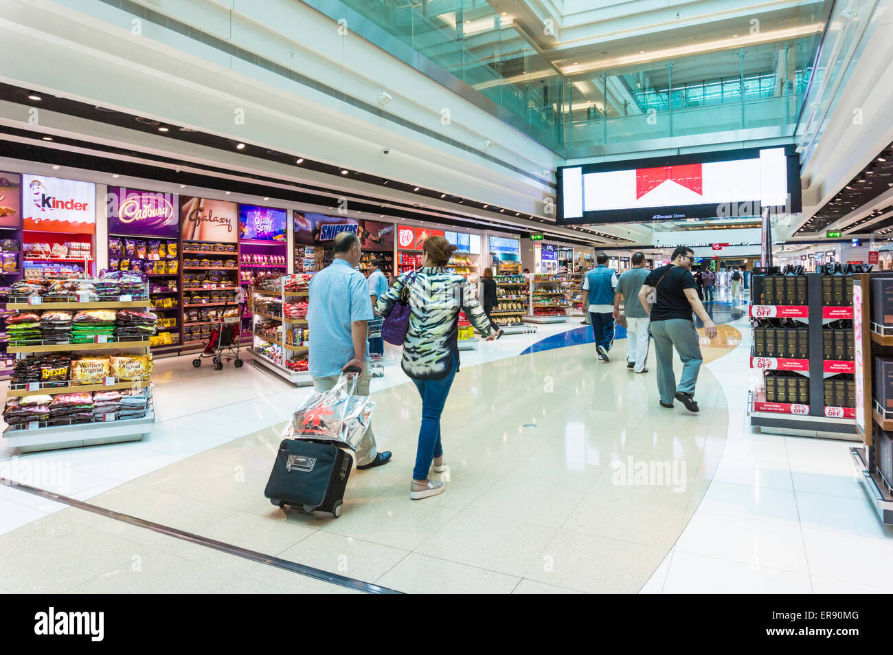Duty Free shopping,handbags, and luxury goods for sale at departure lounge,  Bahrain International Airport, Bahrain, Middle East Stock Photo - Alamy