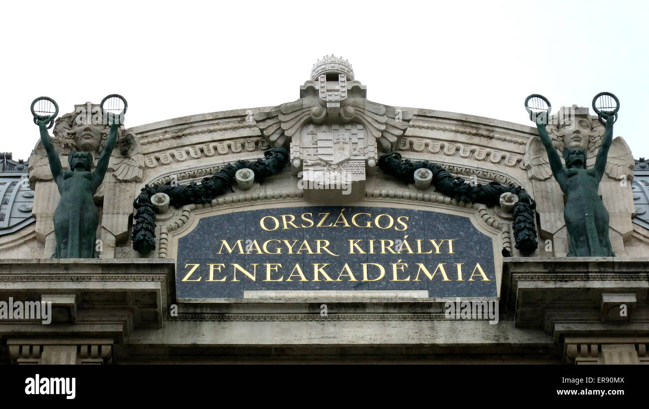Magyar Kiralyi Zeneakademia Budapest Hungary Stock Photo