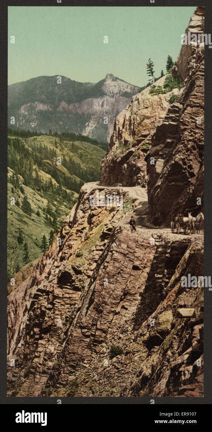 Ouray and Silverton toll road Stock Photo Alamy