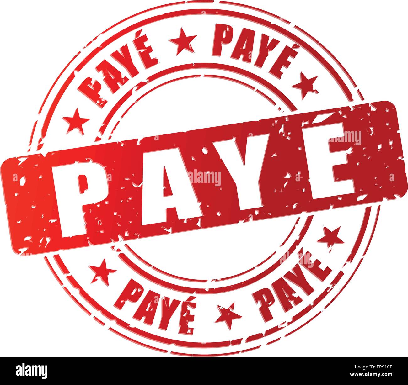 French translation of paid stamp red icon Stock Vector Image & Art Alamy