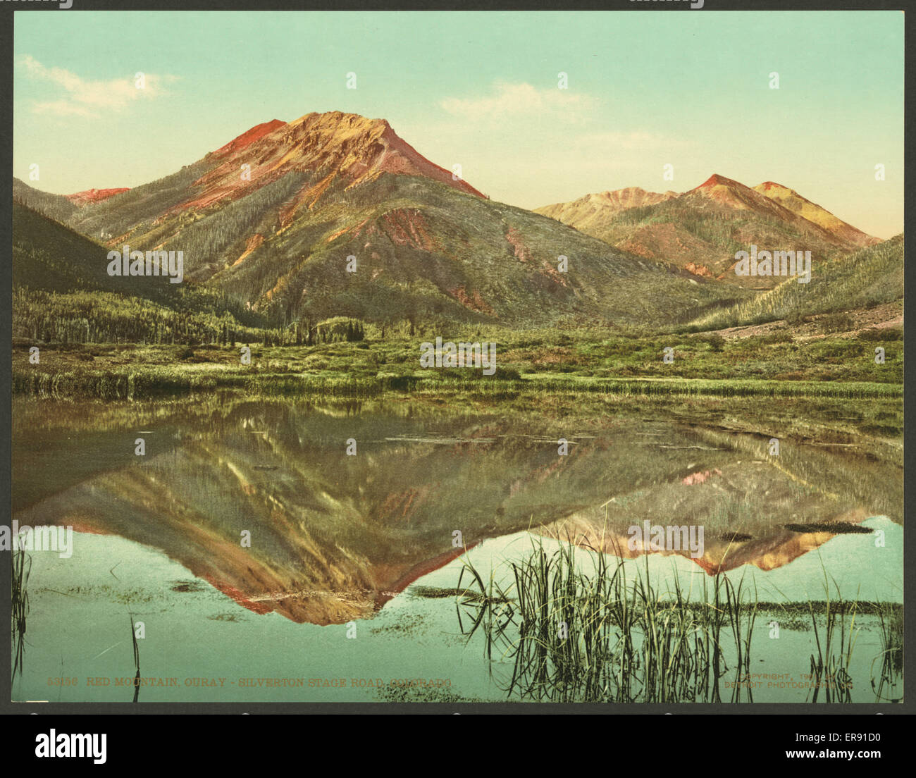 Red Mountain, OuraySilverton Stage Road, Colorado Stock Photo Alamy