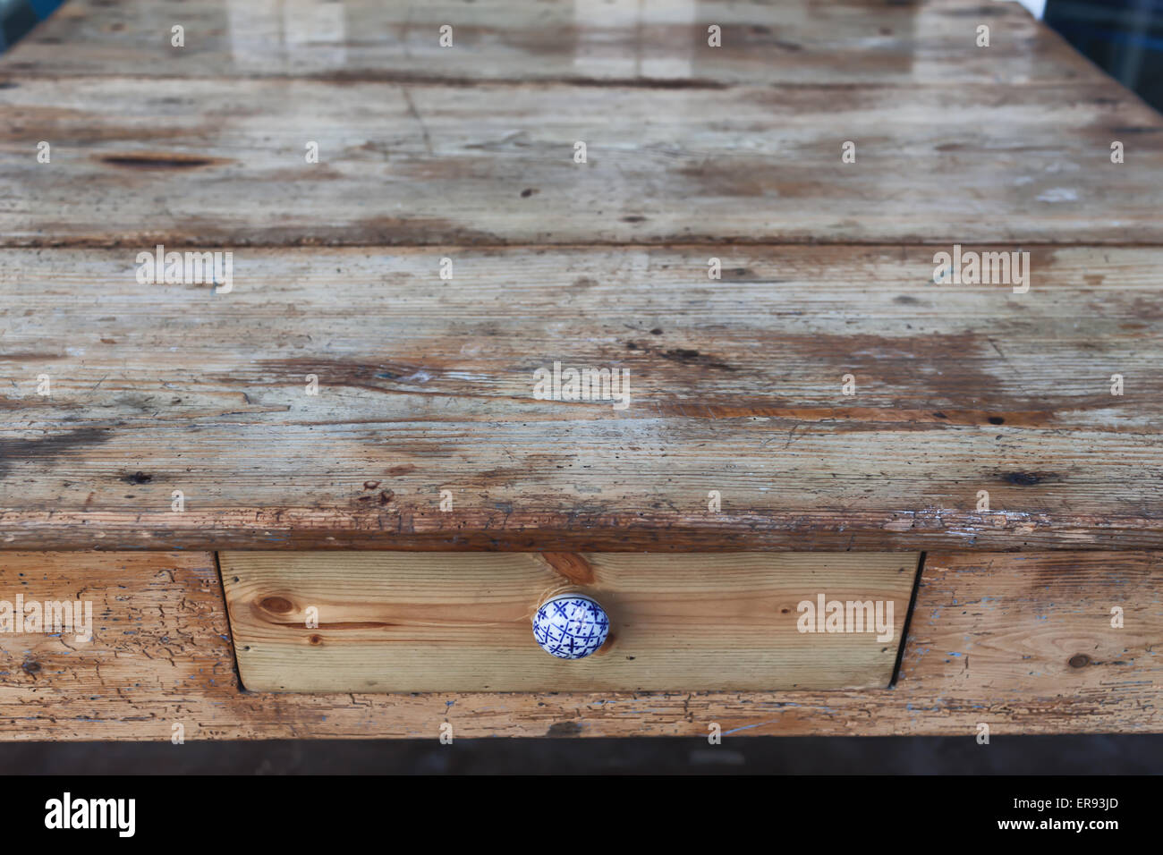 Wood Table Stock Photo