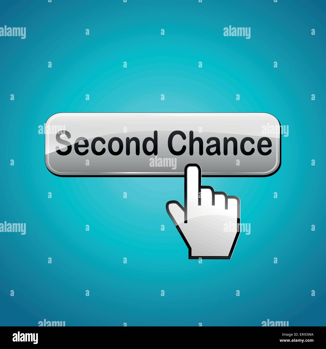 Vector illustration of second chance abstract concept background Stock