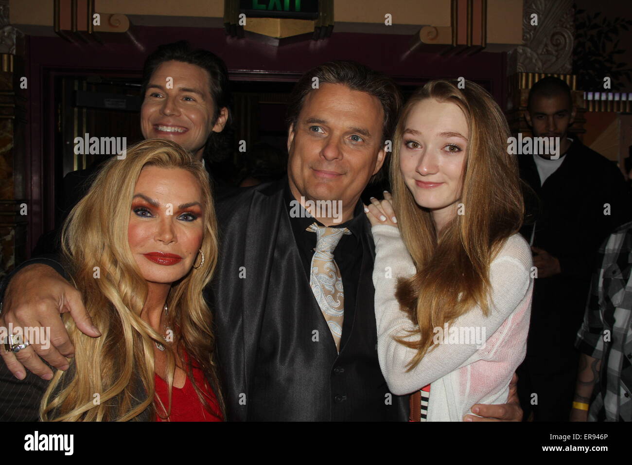Hollywood, California, USA. 29th May, 2015. I15760CHW.Damian Chapa Presents ''Father Rupert Mayer'' Los Angeles Premiere.Crest Theatre, Westwood, CA.05/28/2015.OLIVER GRUBER, SUZAN HUGHES, DAMIAN CHAPA AND CHARLENE GEISLER .©Clinton H. Wallace/Photomundo International/ Photos Inc Credit:  Clinton Wallace/Globe Photos/ZUMA Wire/Alamy Live News Stock Photo