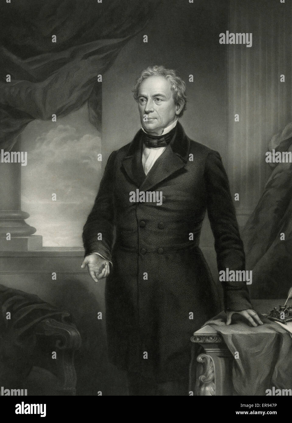 Edward Everett, three-quarter length portrait, standing, fac Stock Photo