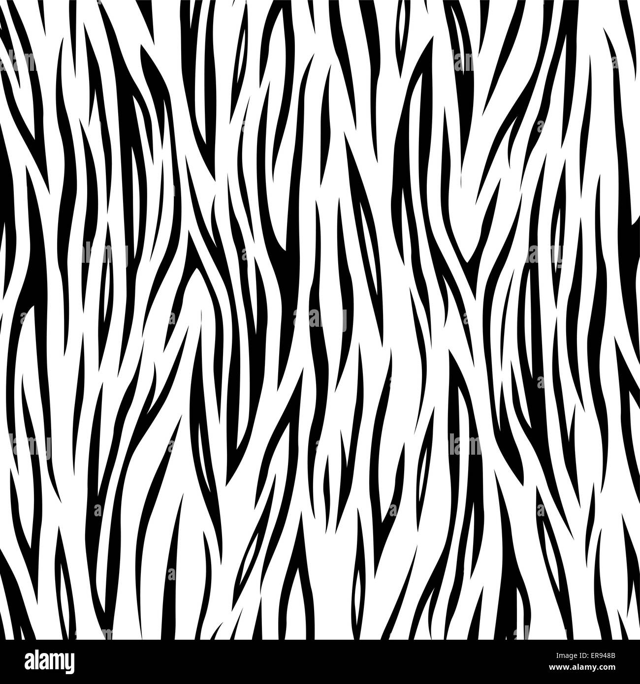Vector illustration of black and white zebra background Stock Vector