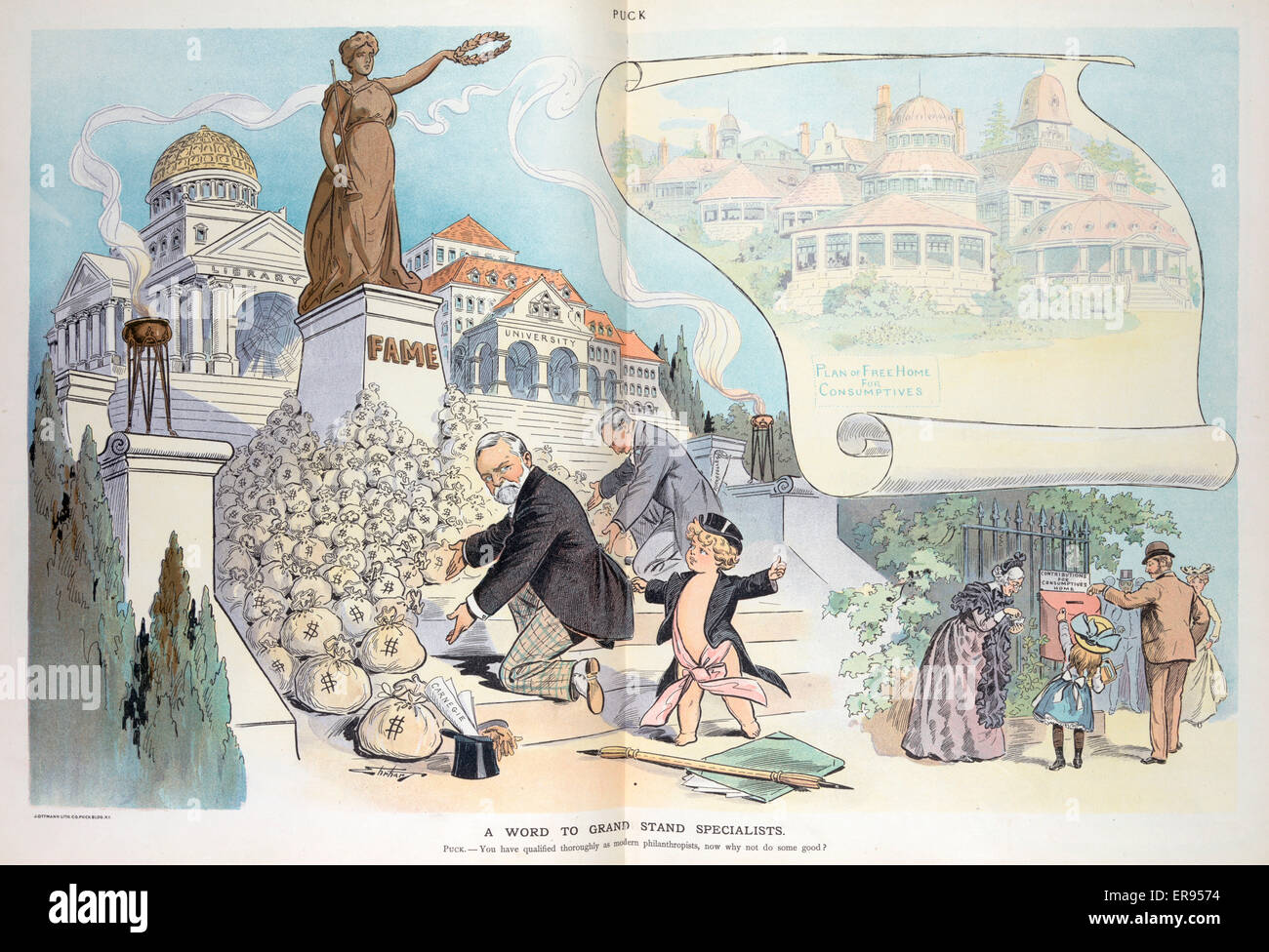 Andrew Carnegie Cartoon High Resolution Stock Photography and Images