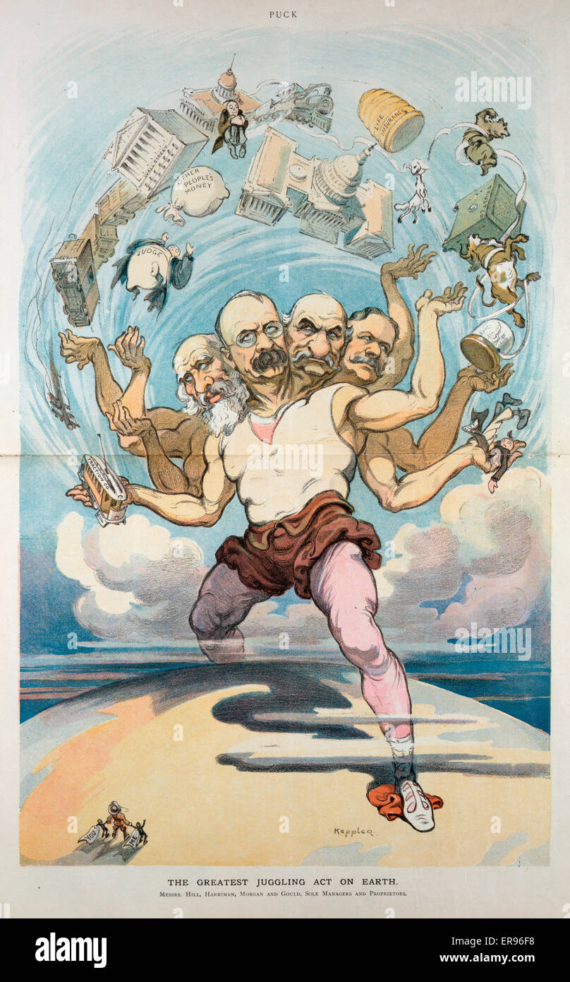 The greatest juggling act on earth. Illustration shows a fourheaded