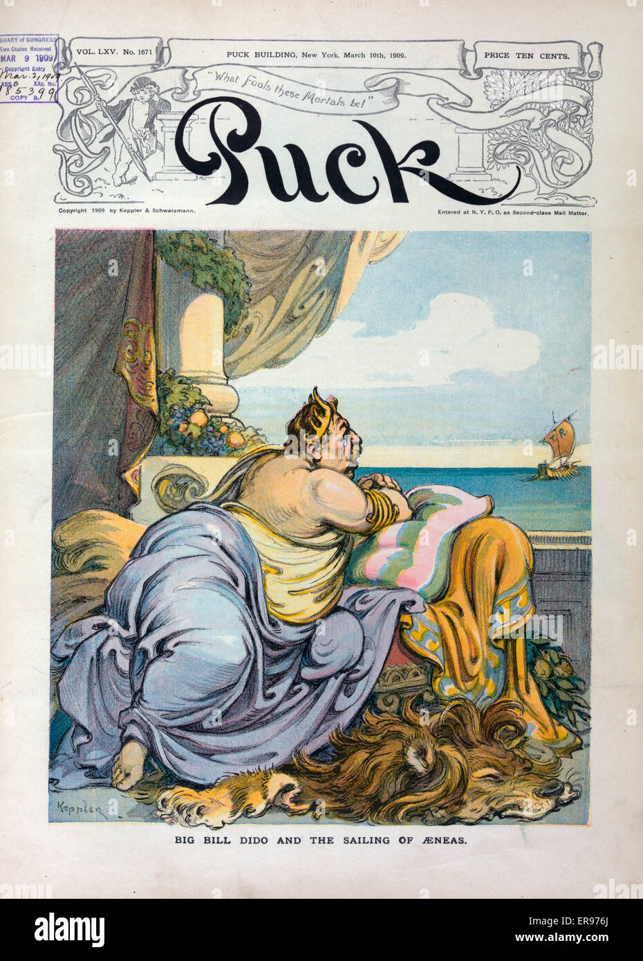 Big Bill Dido and the sailing of Aeneas. Illustration shows William H