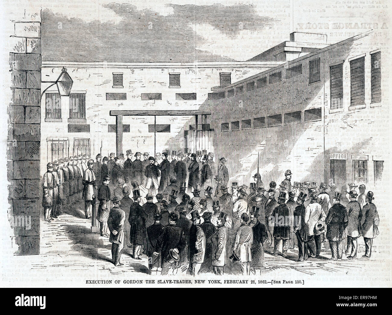 Execution nathaniel gordon slave trader hanging execution of gordon the