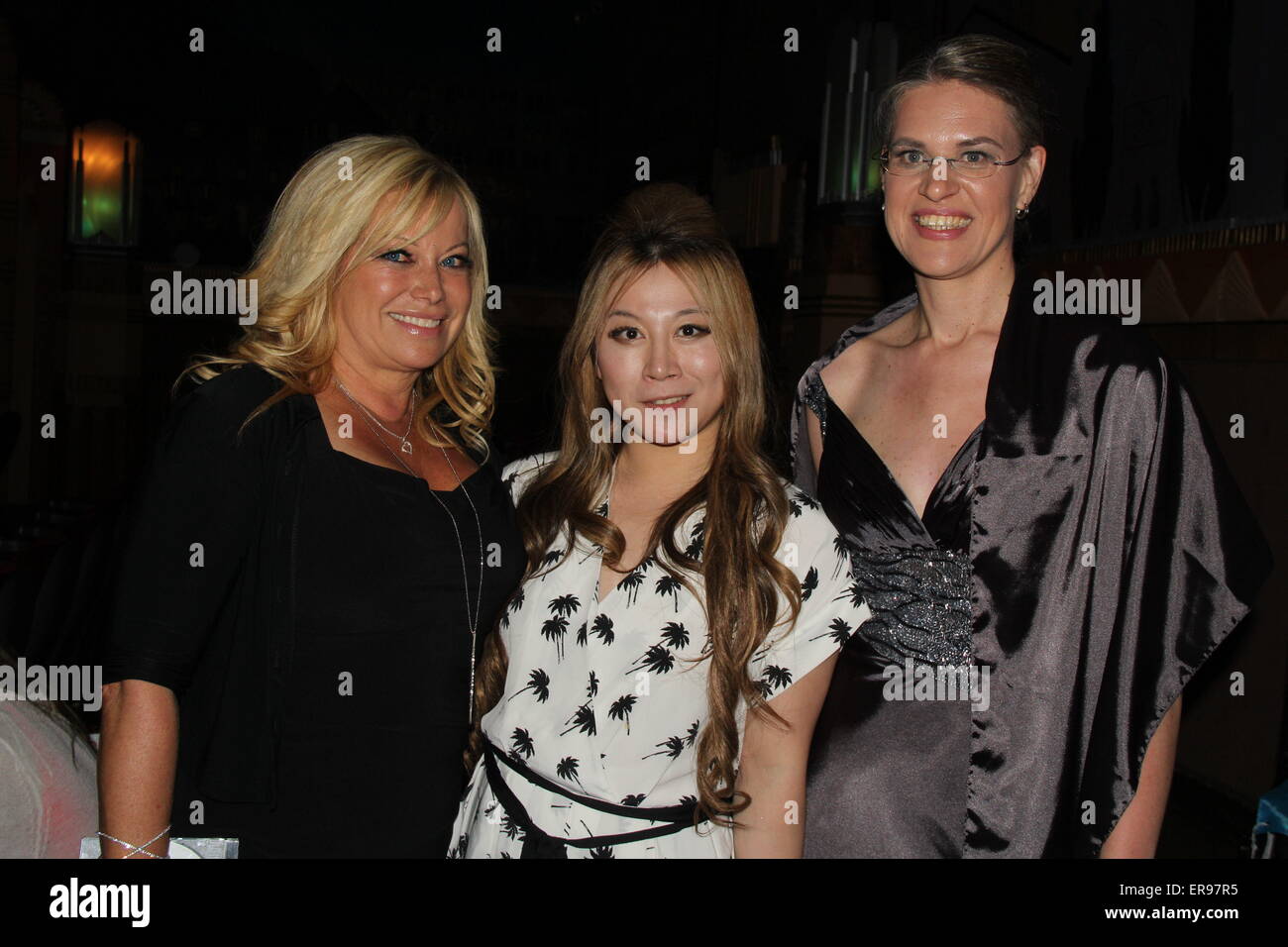 Hollywood, California, USA. 29th May, 2015. I15760CHW.Damian Chapa Presents ''Father Rupert Mayer'' Los Angeles Premiere.Crest Theatre, Westwood, CA.05/28/2015.GLORIA KISEL - PRDUCER, ALICE AOKI AND NICOLA MAYERL - ACTRESS/PRODUCER .©Clinton H. Wallace/Photomundo International/ Photos inc Credit:  Clinton Wallace/Globe Photos/ZUMA Wire/Alamy Live News Stock Photo