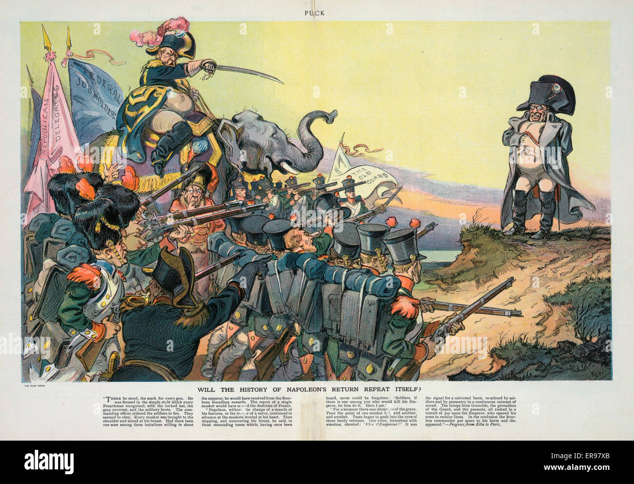 Will the history of Napoleon's return repeat itself?. Illustration