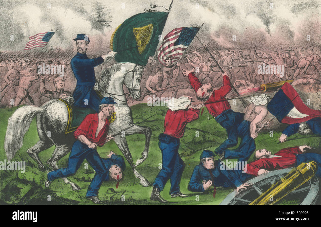 Battle of Bull Run, American Civil War Stock Photo