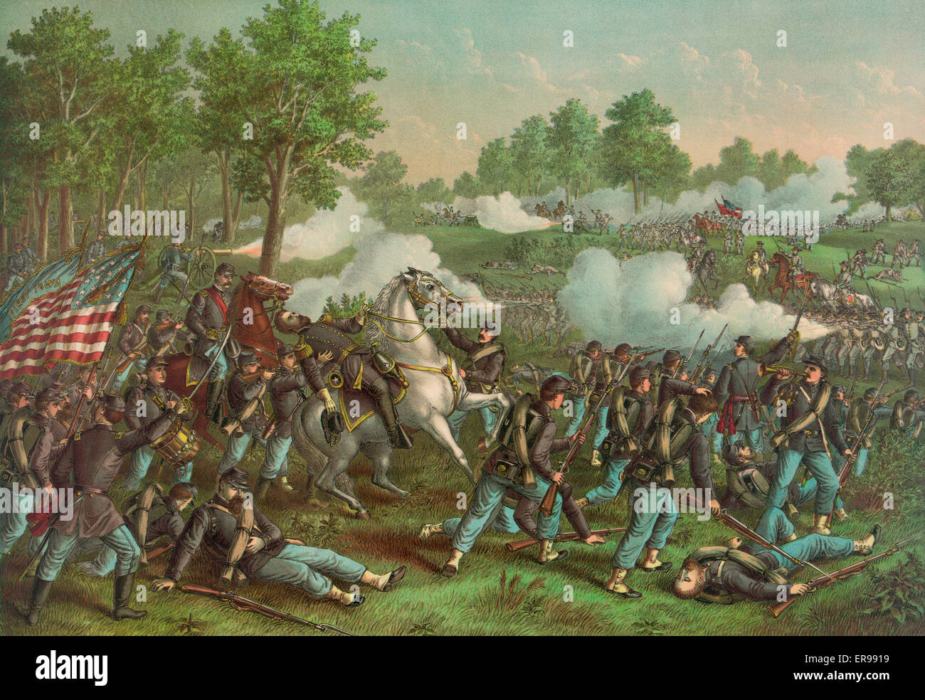 The massacre Fort Mimms during Creek War (1813-1814) aka Red Stick