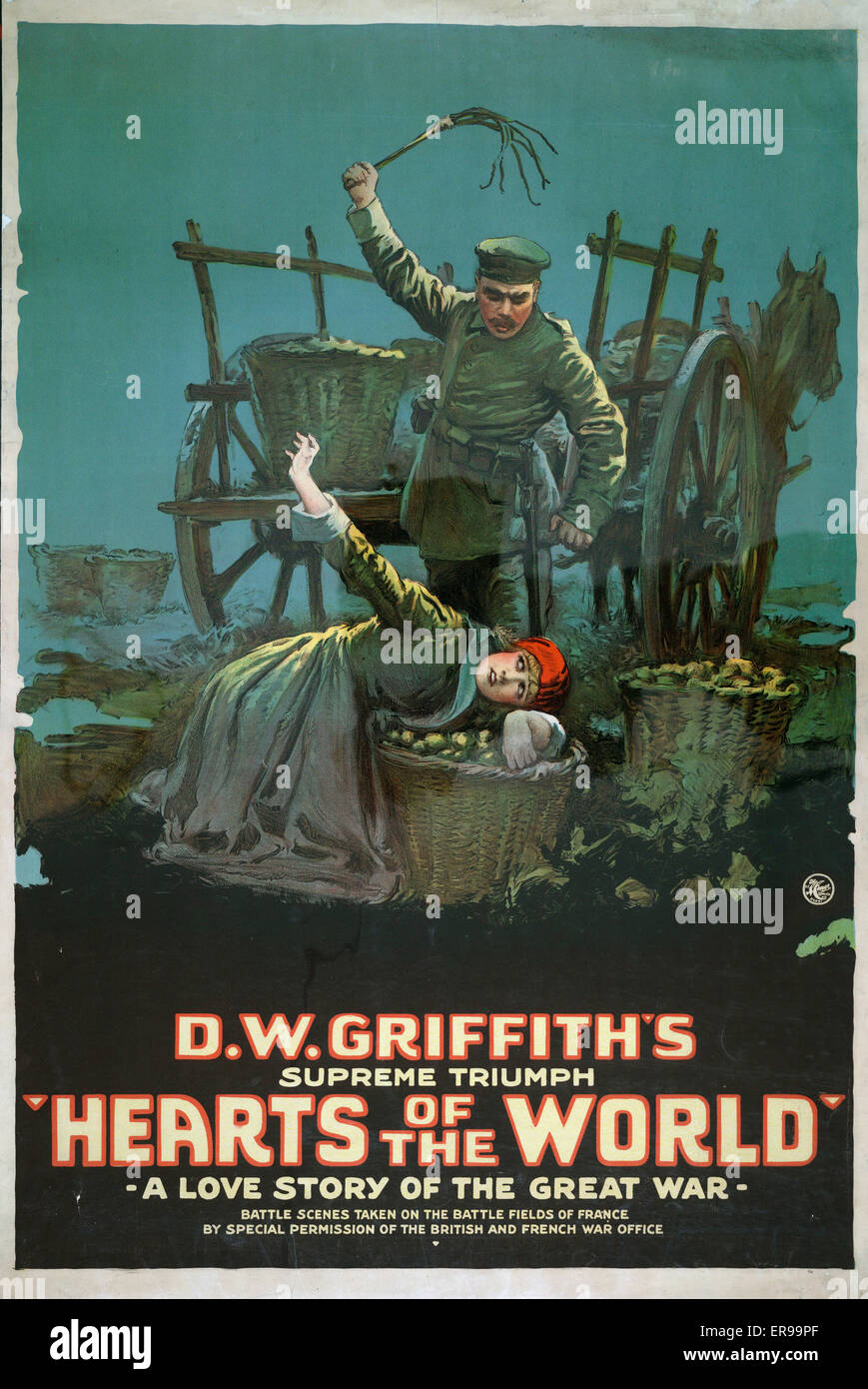 Hearts of the world A love story of the great war Stock Photo