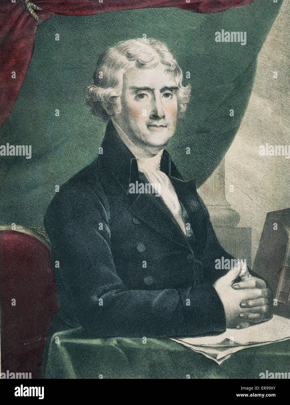 Thomas Jefferson, American President Stock Photo