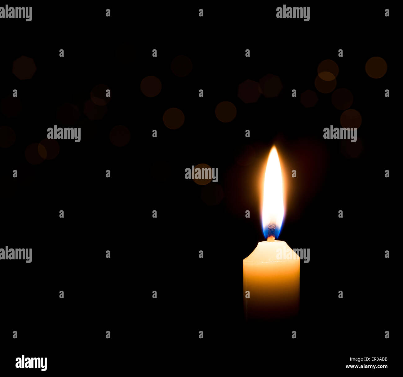 Candle Flame Black White Stock Photos & Candle Flame Black White Stock