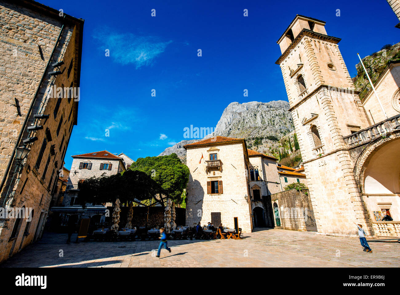 Kotor old city in Montenegro Stock Photo