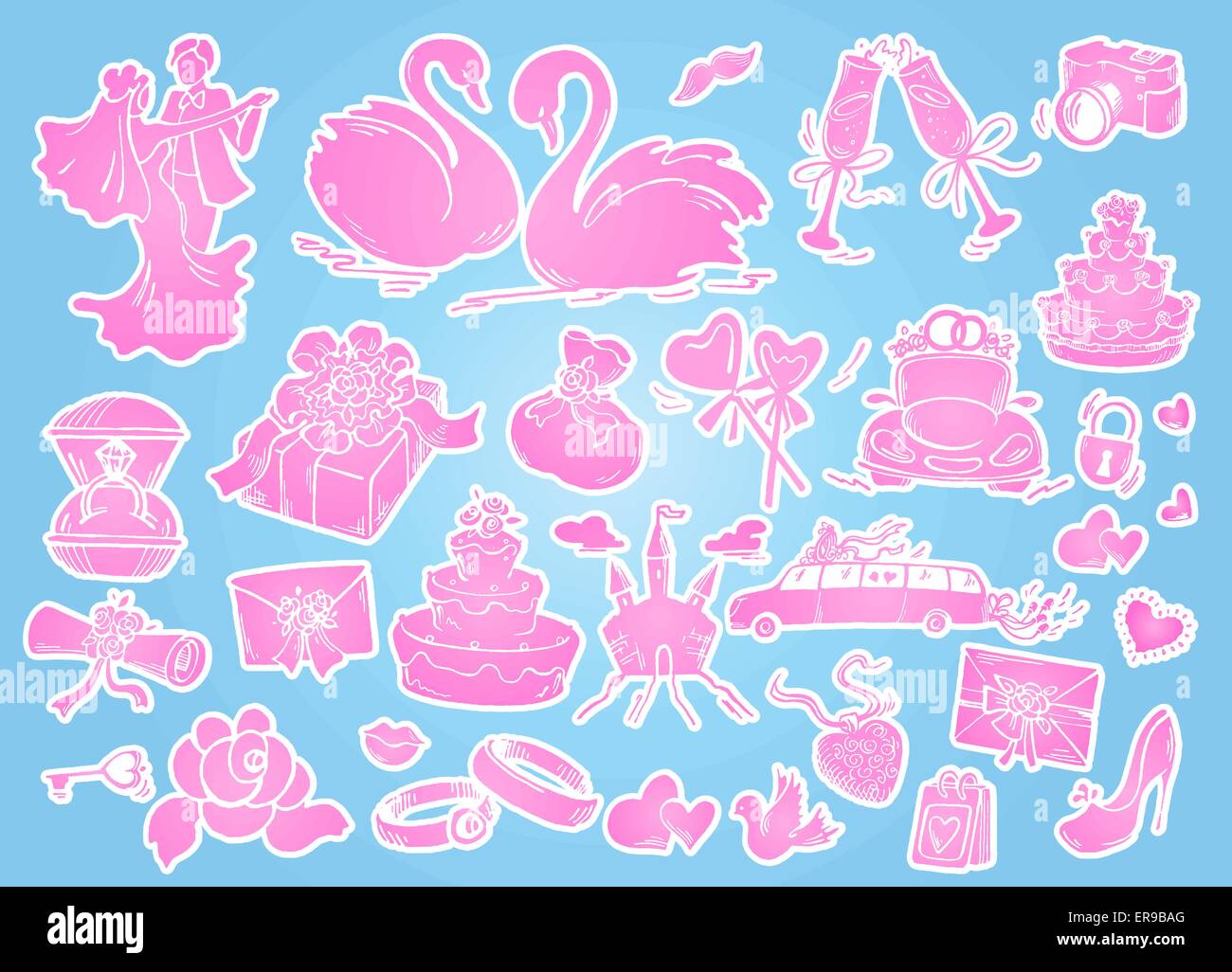 Set of wedding icon Stock Vector Image & Art - Alamy